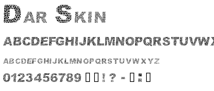 Dar Skin font